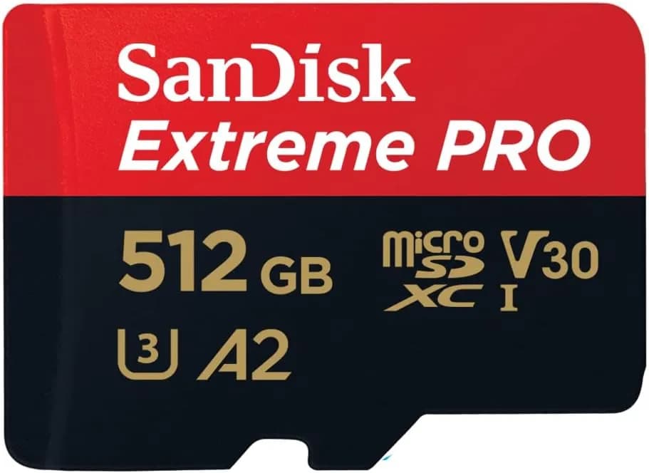 SanDisk Extreme PRO 512 Go microSDXC, Carte micro sd + adaptateur SD (Pour smartphone, caméra d'action ou droner, jusqu'à 200 Mo/s) RescuePRO Deluxe UHS-I, Class 10, U3