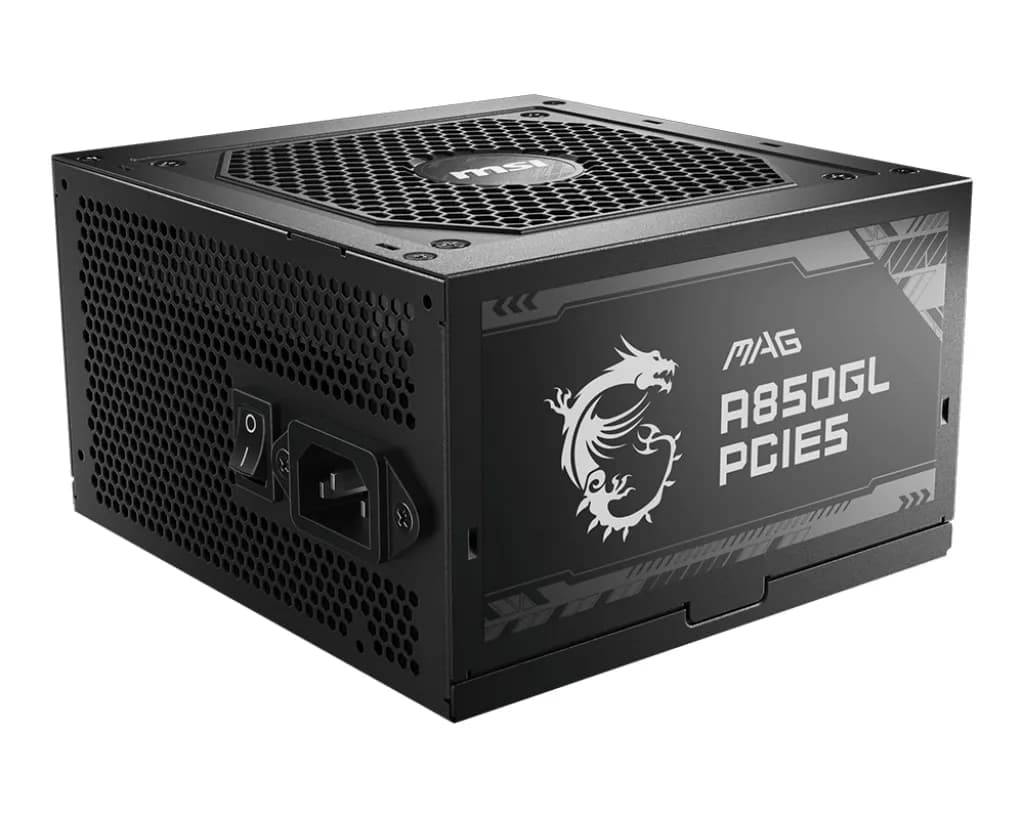 MSI MAG A850GL PCIE5 unité d'alimentation d'énergie 850 W 20+4 pin ATX ATX Noir