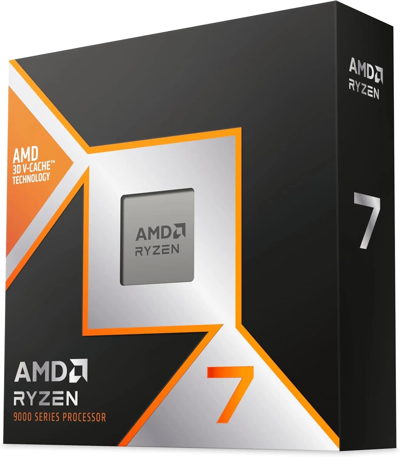 AMD RYZEN ™ 7 9800X3D 8 Coeurs/16 Threads débridés, Architecture Zen 5, 104 Mo Cache, 120W TDP, Jusqu'a 5.2 Ghz Frequence Boost, Socket AM5, Ventilateur Non Inclus