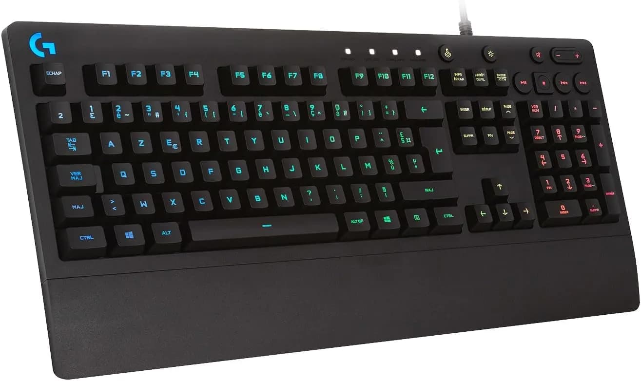 Logitech G213 Prodigy, Clavier Gamer, Eclairage RGB LIGHTSYNC | LIGHTSYNC RGB, Layout
