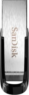SanDisk Ultra Flair 128 Go Flash Drive (Clé USB, des vitesses allant jusqu'à 150 Mo/s, USB 3.0, Protection par mot de passe, Un boîtier en métal élégant et resistant) Argent/Noir