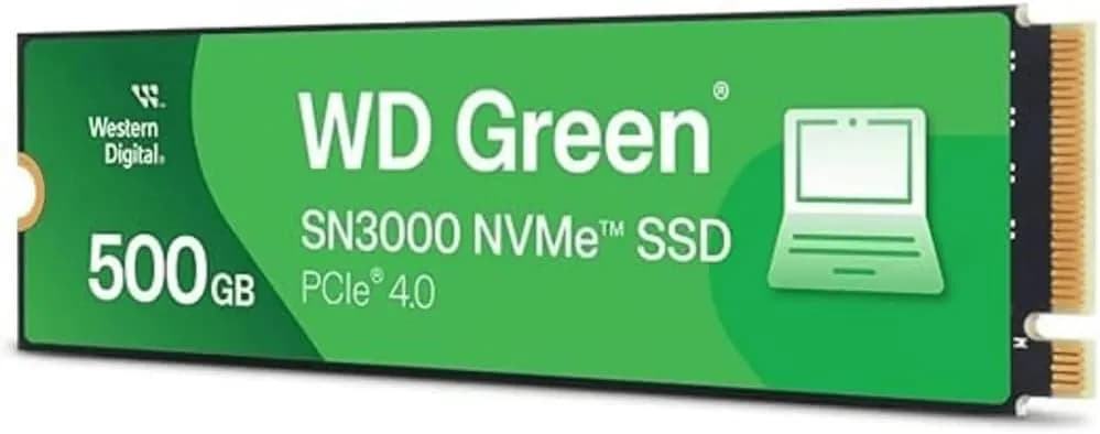 Western Digital Green Sn3000 Disque Dur Interne M.2 Pci Express 4.0 Nvme 500 Go