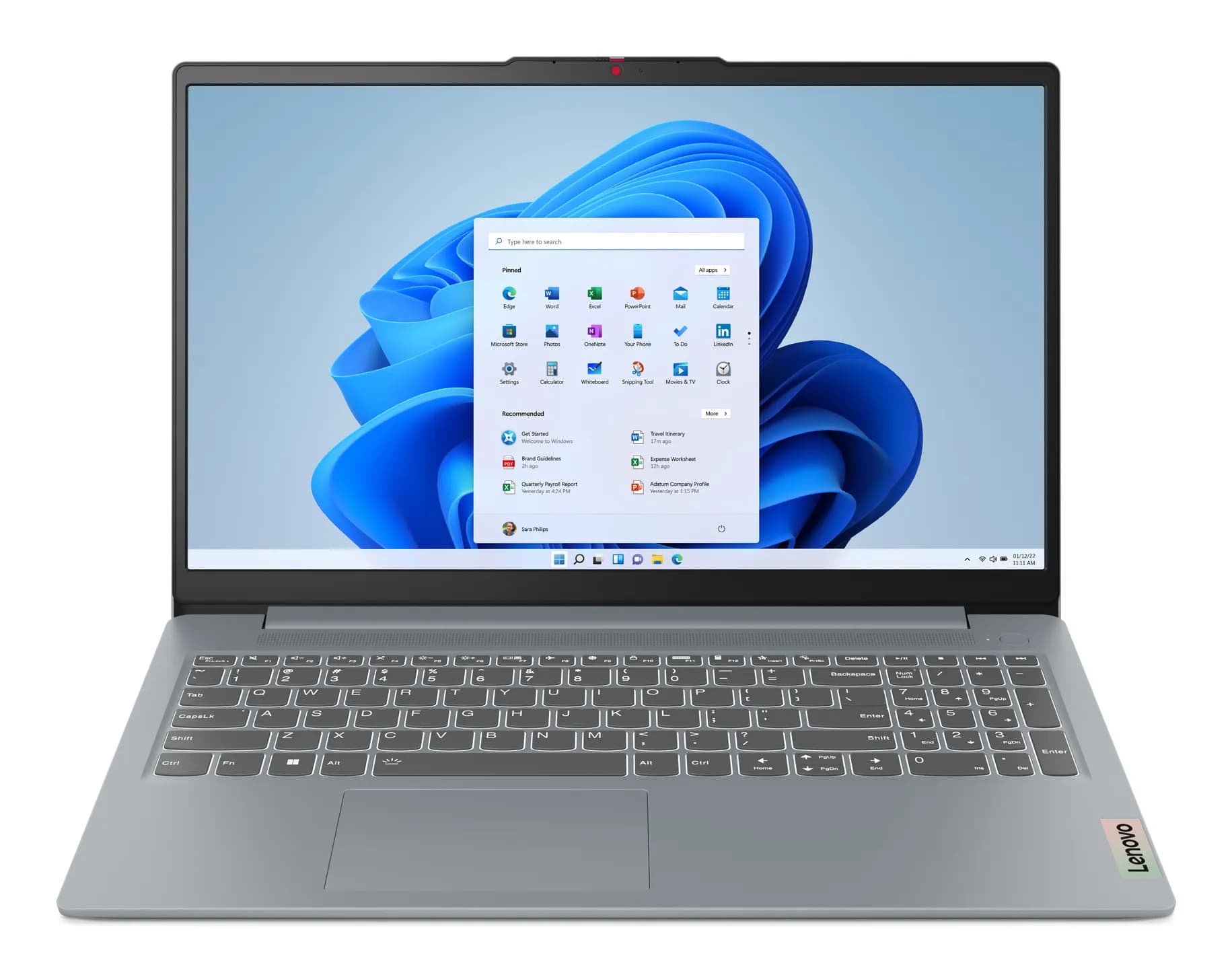 Lenovo IdeaPad Slim 3 15AMN8 AMD Ryzen™ 3 30 Ordinateur portable 39,6 cm (15.6") Full HD 8 Go LPDDR5-SDRAM 512 Go SSD Wi-Fi 6 (802.11ax) Windows 11 Home Français Gris