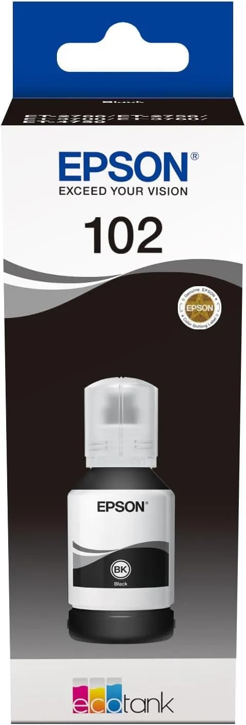 Epson EcoTank 102 Black Genuine Ink Bottle
