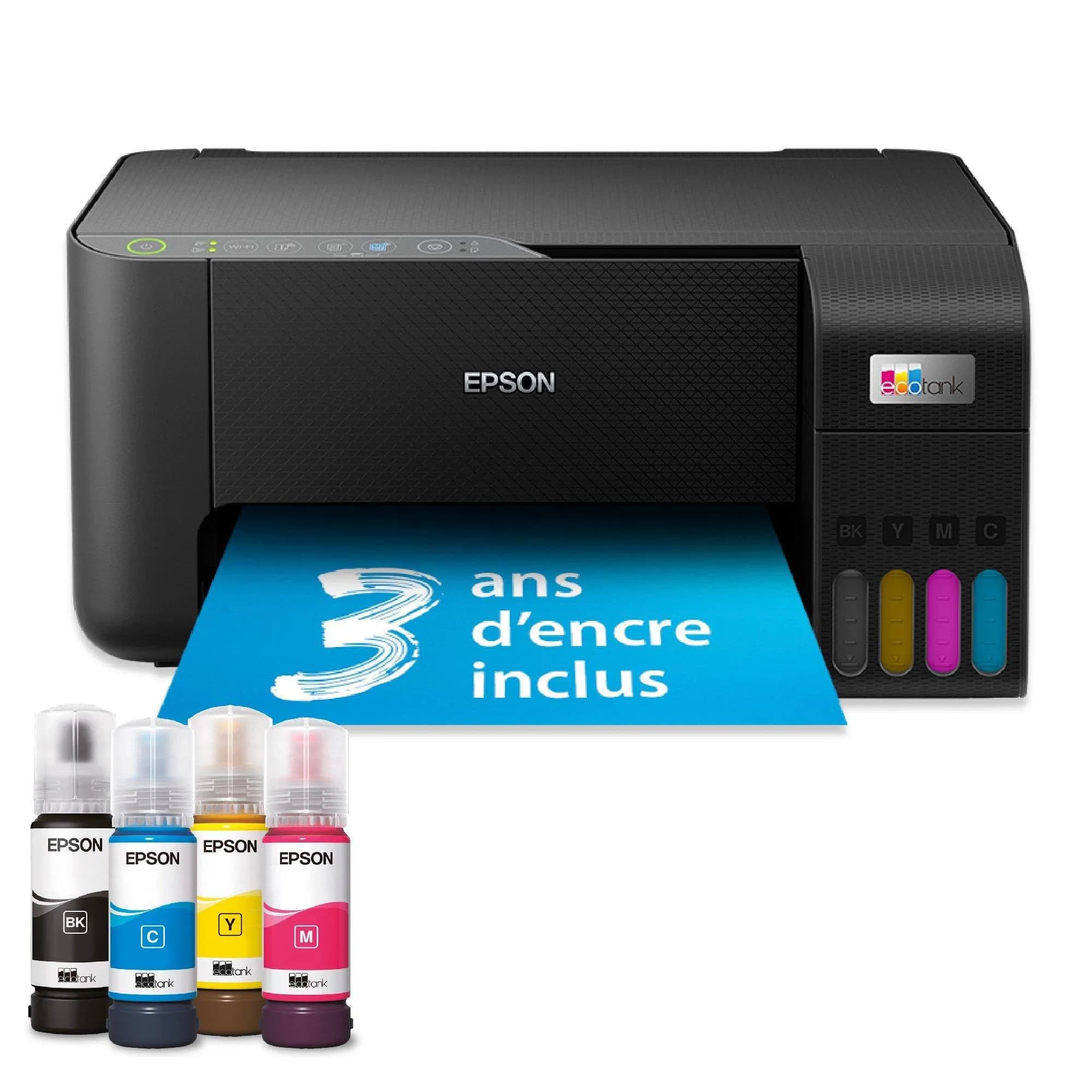 Imprimante Multifonction 3en1 Epson Ecotank ET-2860 (Noir)