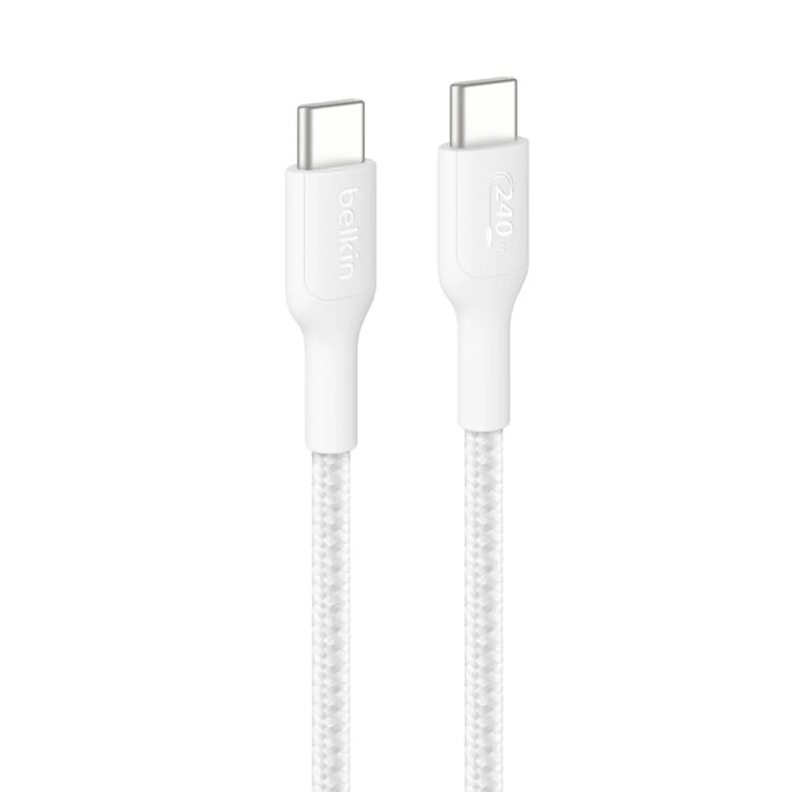 Belkin Câble BoostCharge Pro USB-C vers USB-C 240W - renforcé (Blanc) - 1 m