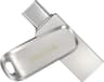 SanDisk Ultra Dual Drive Luxe 128 Go Clé USB C, jusqu'à 400 Mo/s, avec connecteurs USB Type-C et USB Type-A réversibles, pour Smartphone, Tablettes, Mac et PC, USB 3.2, entièrement métallique