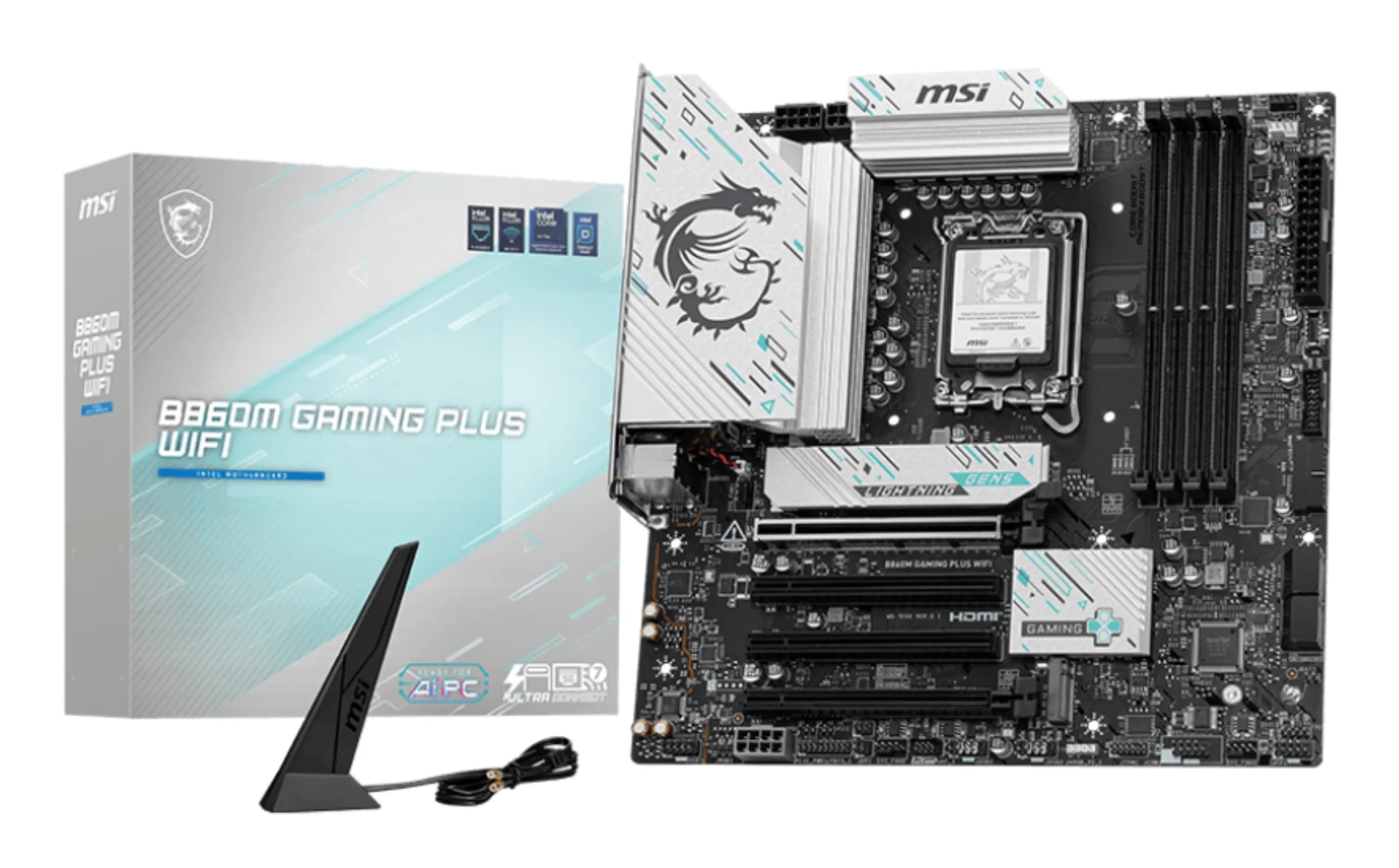MSI B860M GAMING PLUS WIFI carte mère Intel B860 LGA 1851 (Socket V1) micro ATX
