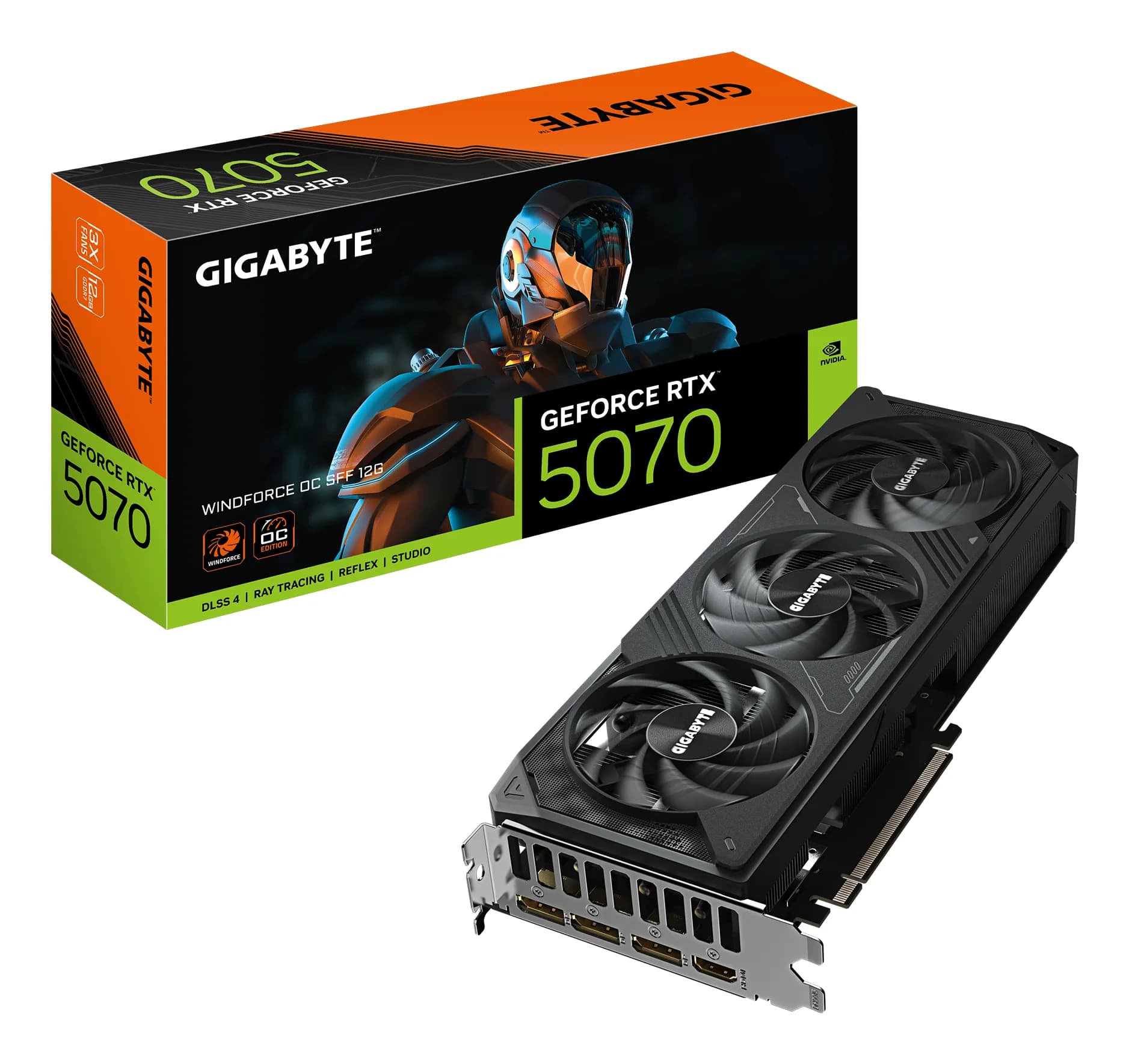 GIGABYTE GeForce RTX 5070 WINDFORCE OC SFF 12G Carte Graphique