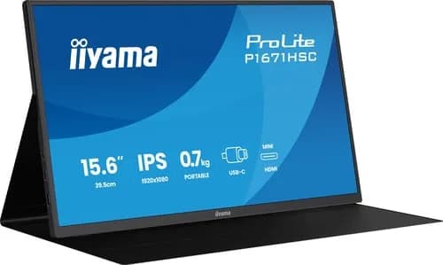 Ecran Iiyama Transportable P1671HSC-B1 15.6" FHD/IPS/USB-C/HP/Housse