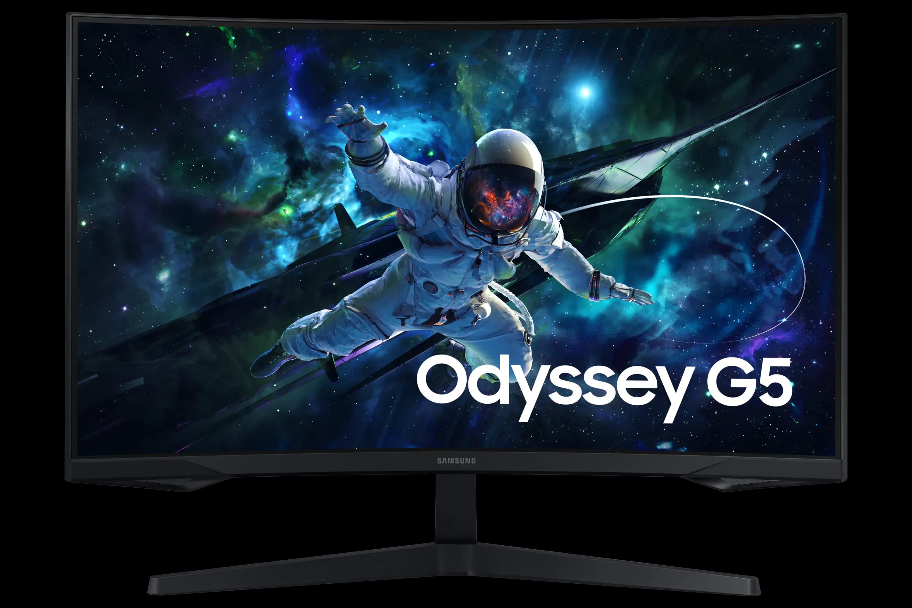 Ecran 32'' Samsung Gaming Odyssey G55C Noir QHD 2560x1440 165Hz Incurvé 1000R 1ms VA 300cd/m² 2500:1 HDR10 HDMI Displayport Pied Ajustable en Inclinaison