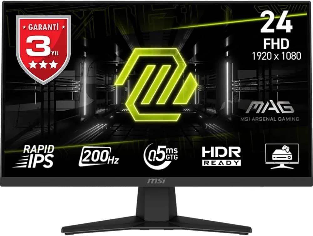 Ecran 24" MSI Mag 244F 200Hz (Noir)