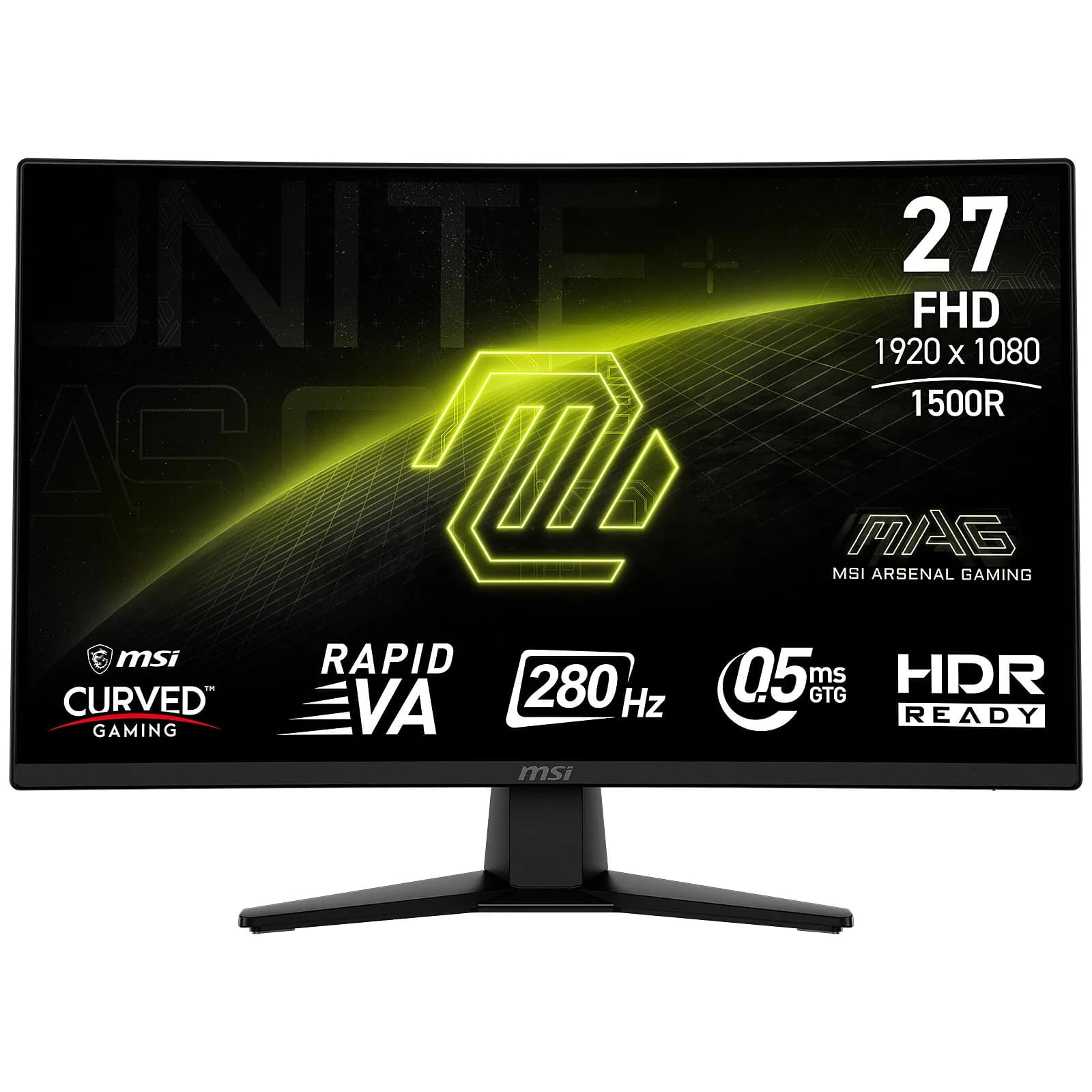 Ecran incurvé 27" MSI MAG 274CXF Full HD 280Hz (Noir)