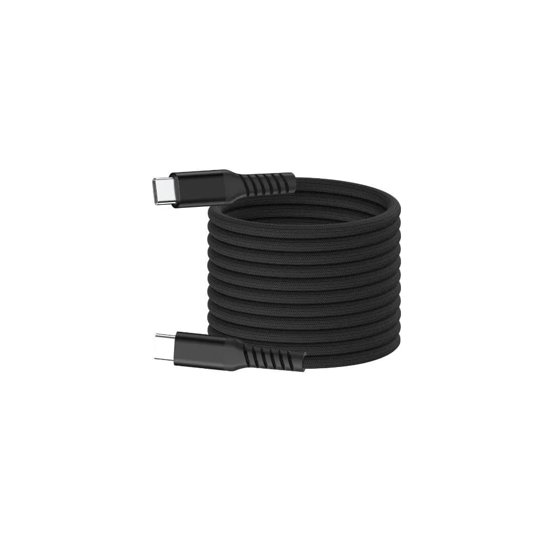 WE câble USB-C/USB-C magnétique USB 2.0, 60 W, 2 m, noir