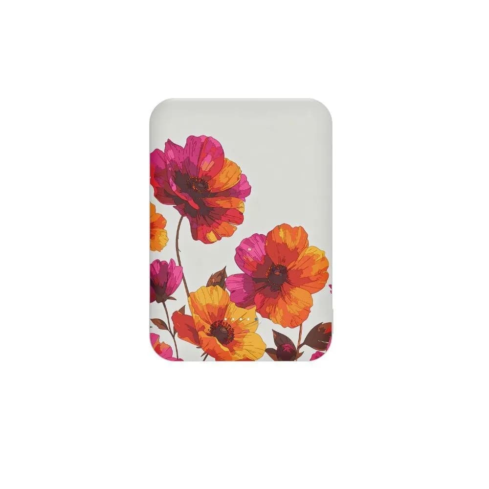 WE Batterie de secours MagSafe Pop 5000 mAh Décors fleurs USB-C 20 W WEPBATT5000FLEUR