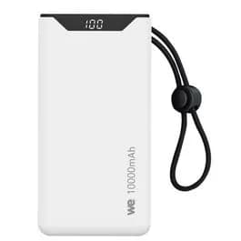WE Batterie de secours Power Bank 10 000 mAh USB-A / USB-C 18 W blanche