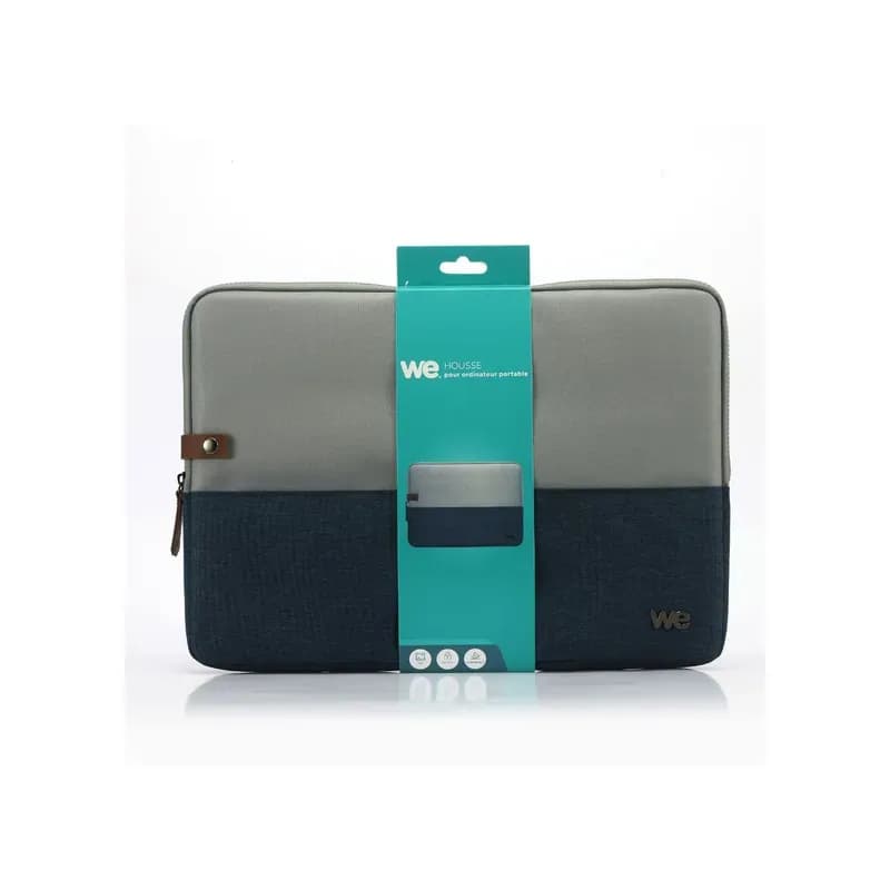 WE Housse sleeve bicolore pour PC 15,6 pouces bleu SACBICOLORBL15