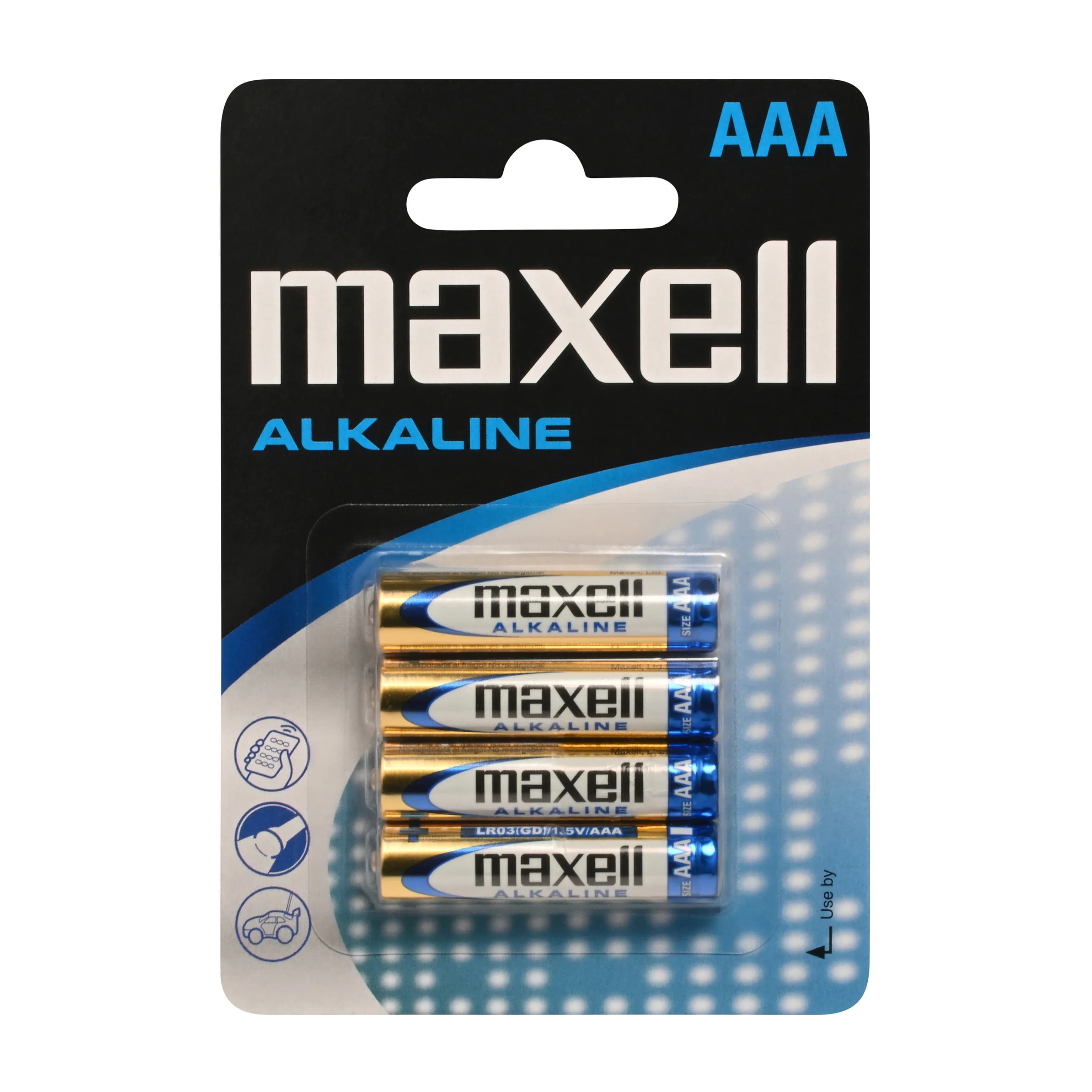 Maxell LR03 AAA – Lot de 4 piles alcalines 1,5 V