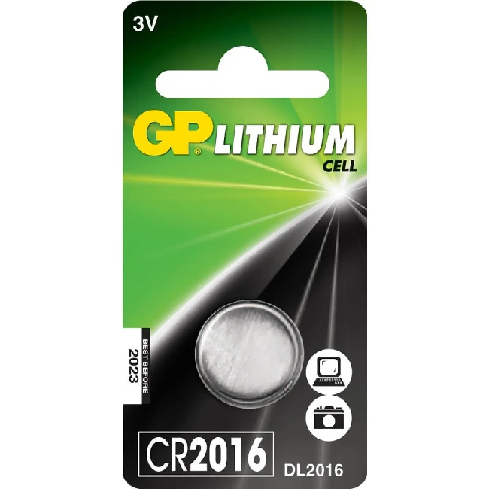 GP Batteries - Pack de 1pile bouton - CR2016