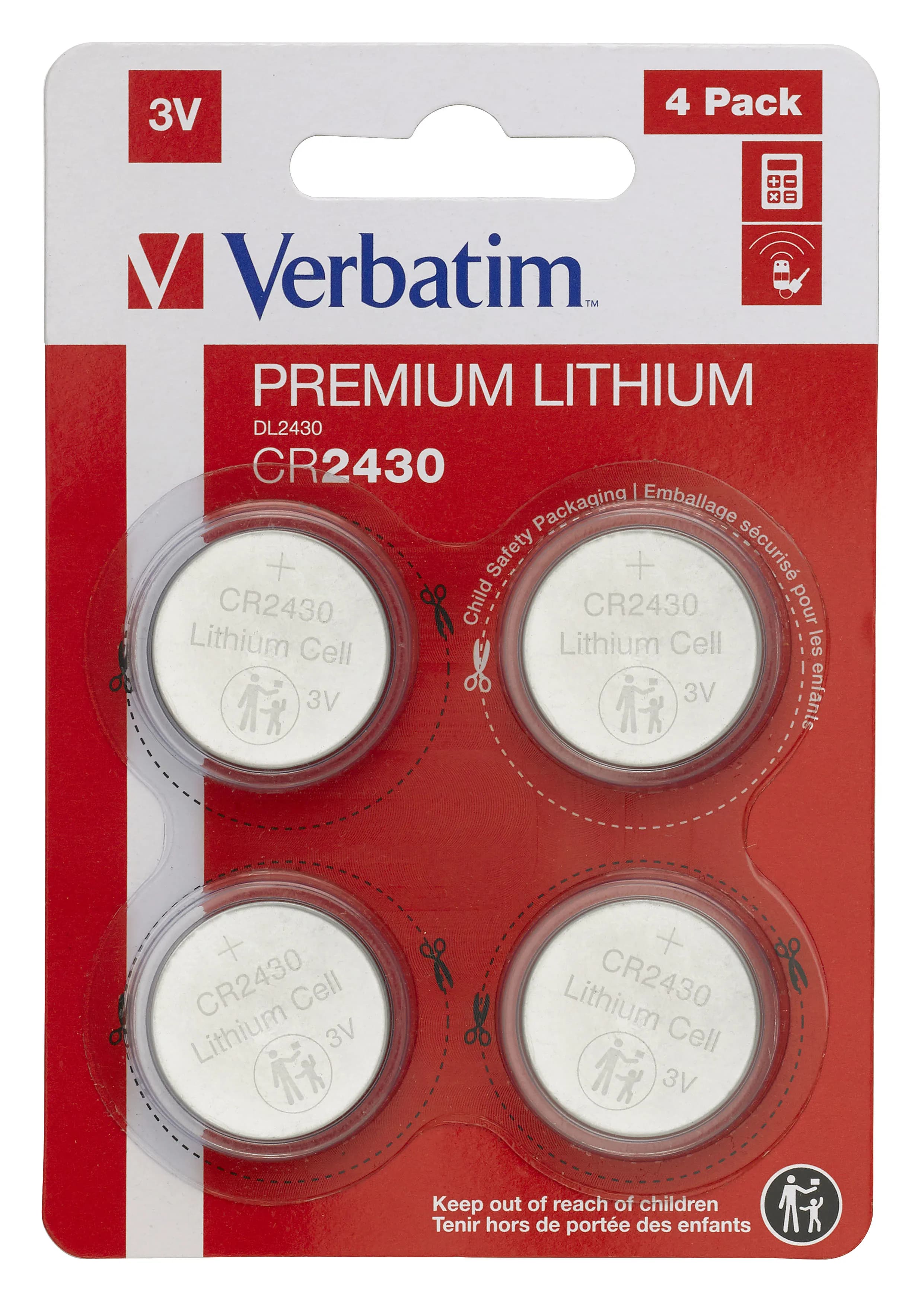 Verbatim CR2430 Batterie à usage unique Lithium