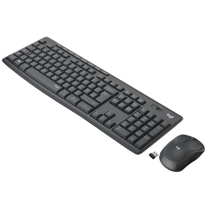 Logitech MK295 Silent - ensemble clavier et souris sans fil - graphite