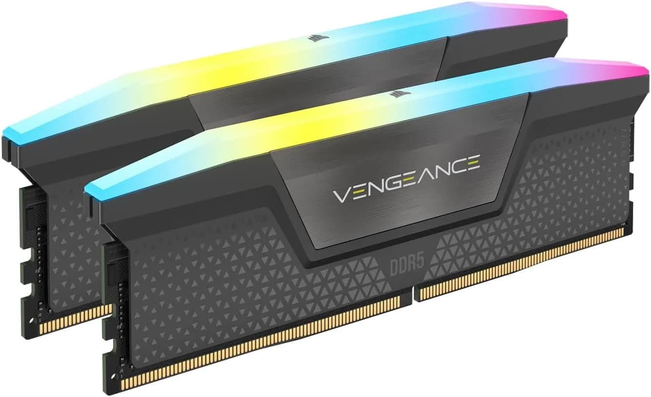 Corsair Vengeance Rgb Ddr5 6000mt/s 32gb - Grey Dimm / 2x16gb / Ddr5 / 1.35v / Amd Expo & Intel Xmp (cmh32gx5m2d6000z38)