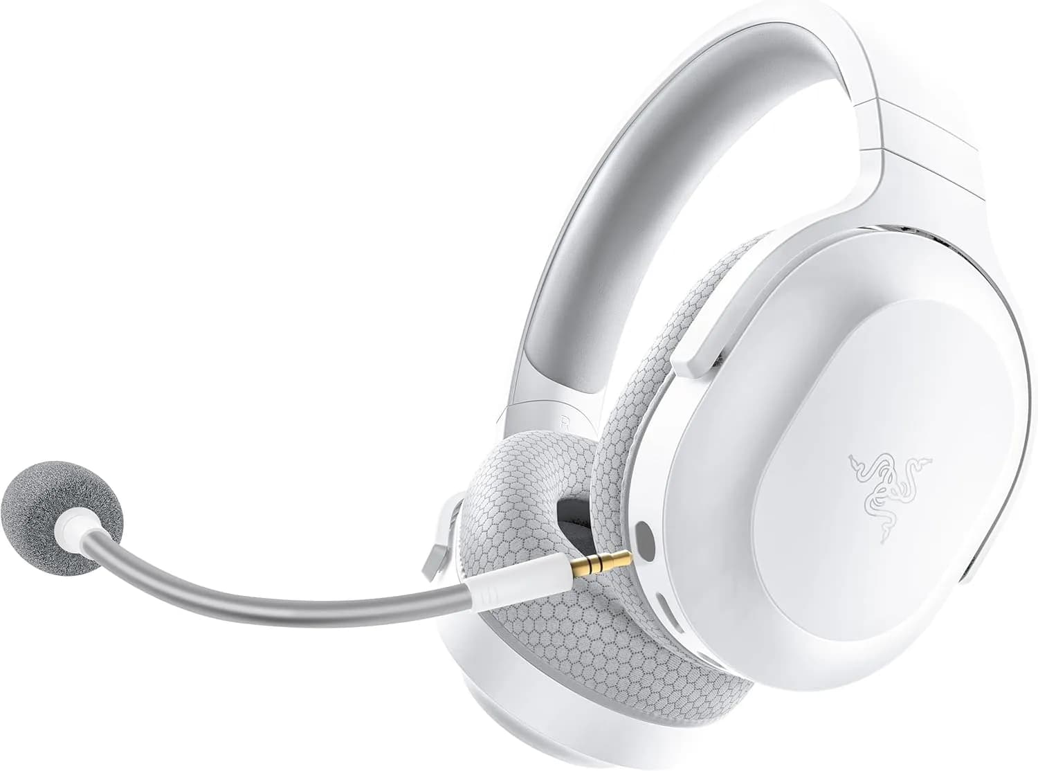 Razer Barracuda X - Casque Gaming sans Fil Multiplateforme (SmartSwitch Dual sans Fil, Design Ergonomique, Triforce 40mm, Microphone Cardioïde, Batterie de 50h, USB-C) Blanc Mercury