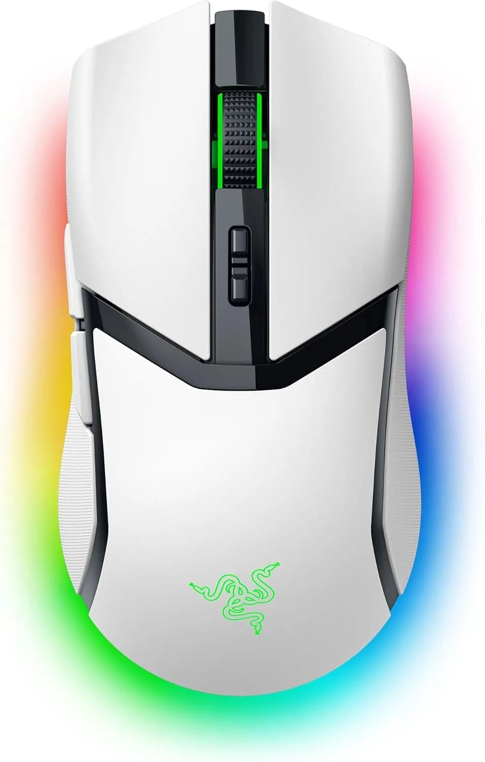 Razer Cobra Pro - Souris de Jeu sans Fil avec RGB - Optical Focus Pro Sensor avec 30K DPI (10 Boutons Personnalisables, HyperSpeed Polling 8K Hz, Bluetooth, Illumination avec 11 Zones) Blanc