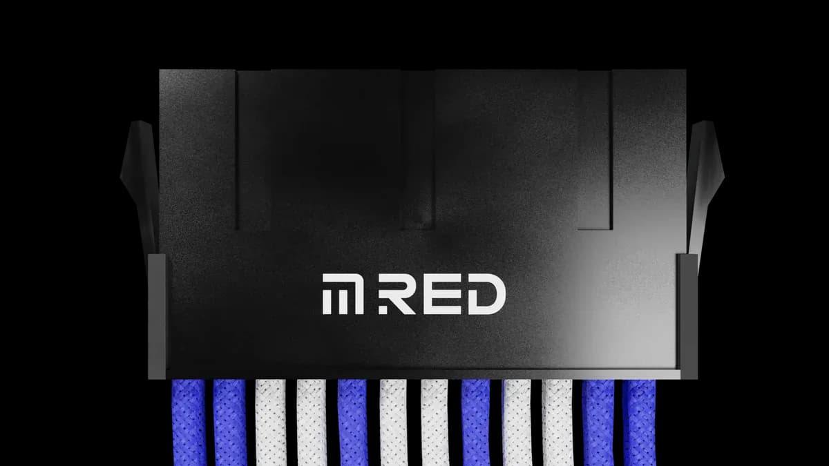 M.RED Kit extension 7 câbles tressés Ultimate Blanc Bleu