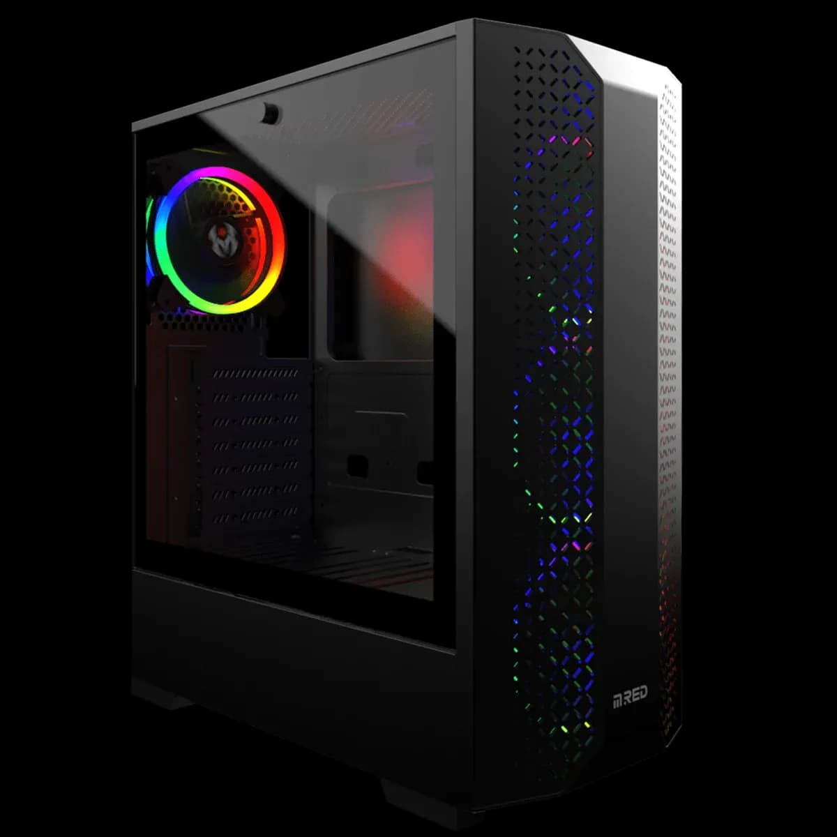 M.RED Dream Eyes Noir - Boîtier PC Moyen Tour ATX sans alimentation