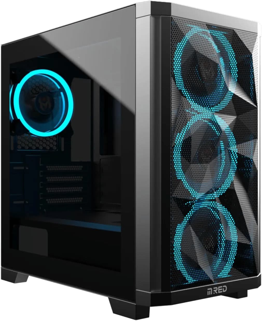 M.Red Stadust Mini Black - Micro ATX - Airflow - 4 Ventilateurs ARGB INCL.