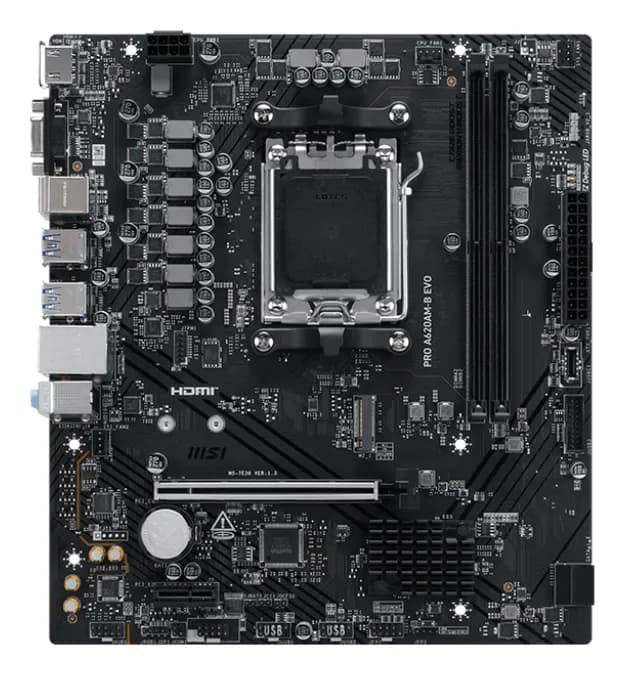 MSI PRO A620AM-B EVO carte mère AMD A620A Emplacement AM5 micro ATX