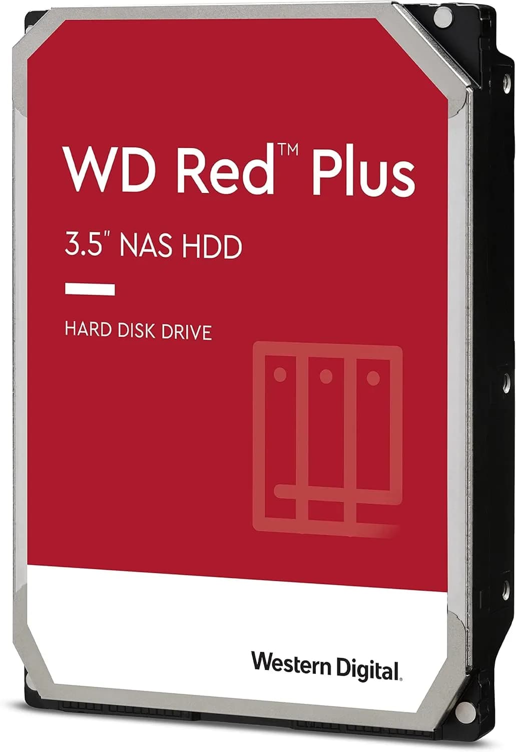 WD Red Plus 6 To Disque dur Interne 3.5" dédié NAS, 5400 RPM Class, SATA 6 GB/s, CMR, 256MB Cache, Garantie 3 ans