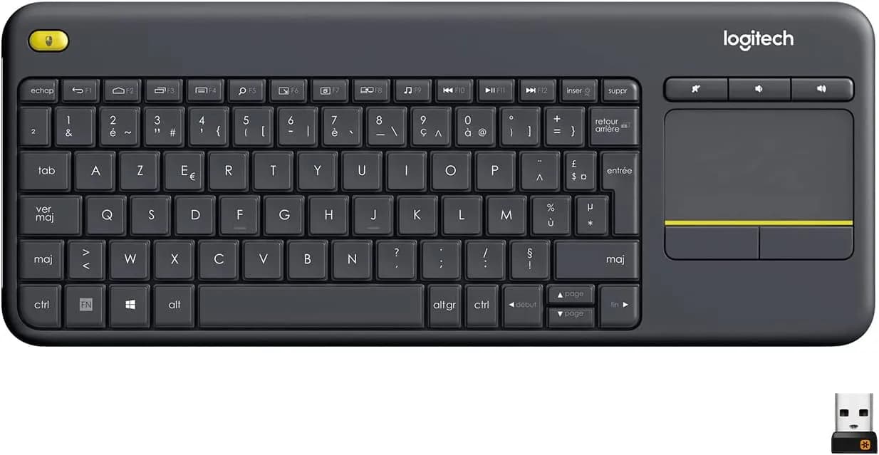 Logitech K400 Plus Clavier Sans Fil Touch TV Avec Contrôle Média