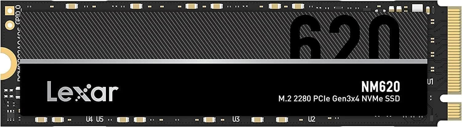 Lexar NM620 SSD 512 Go, PCIe 3.0 x4, NVMe 1.4, M.2 2280