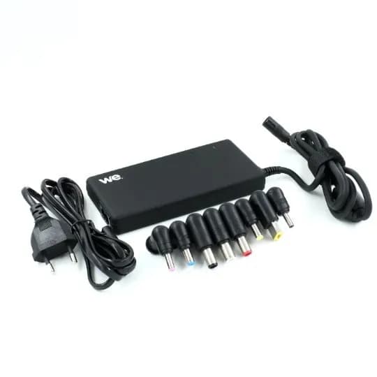 WE Chargeur universel pour PC portable 90 W avec 8 embouts et câble USB-C