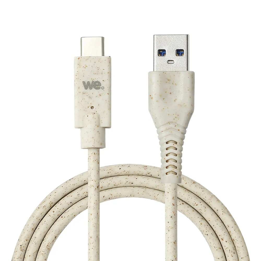 WE Câble biosourcé USB-A vers USB-C 3A USB 3.2 Gen 1, 2 m