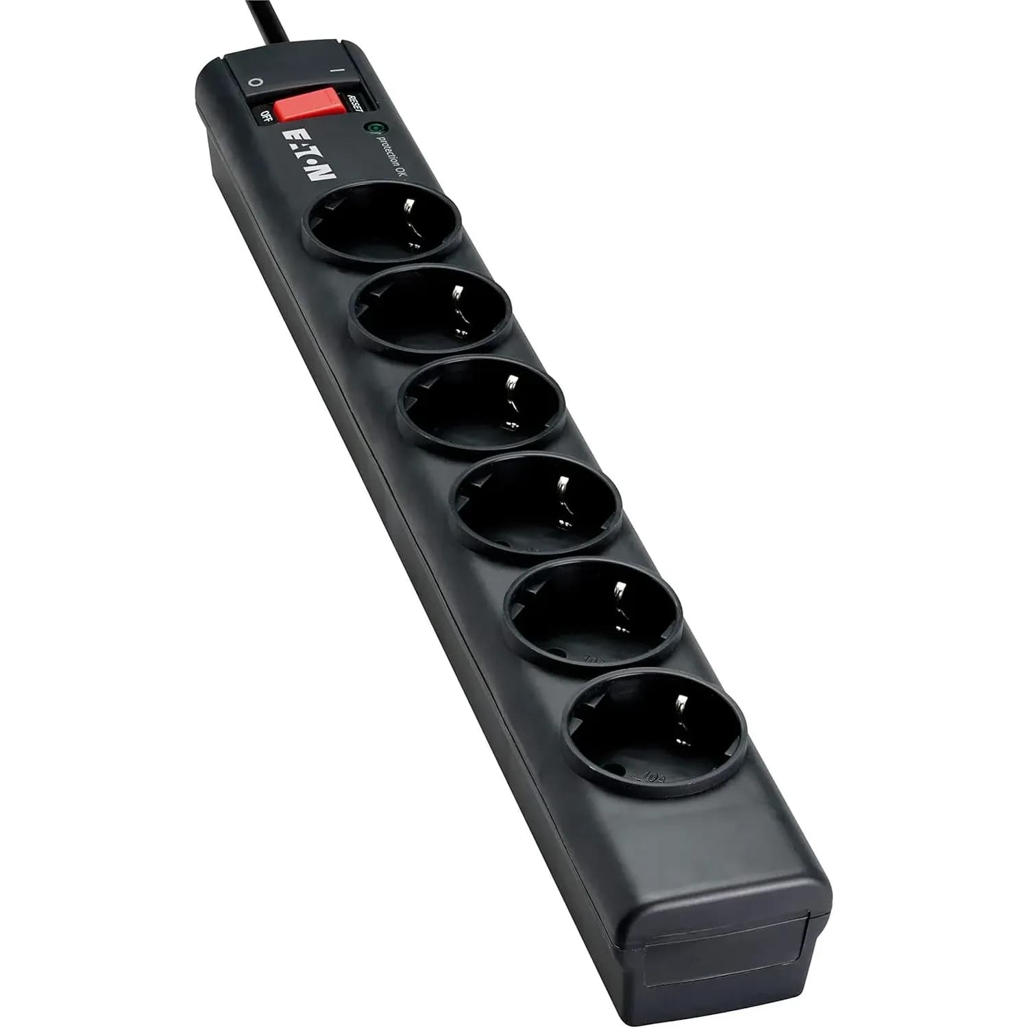 Eaton Multiprise/Parafoudre - Eaton Protection Strip 6 FR - 6 Prises FR - Noir (PS6F)