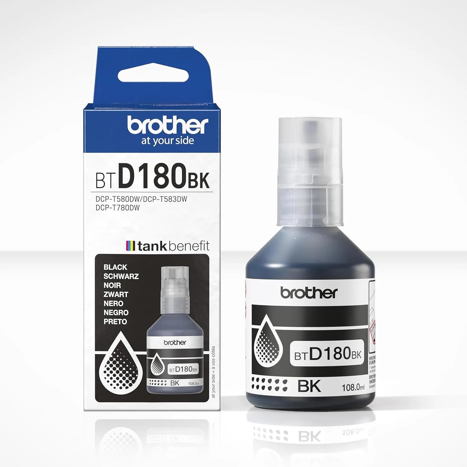 BROTHER Bouteille encre Tank BTD180BK Noir 7 500 pages