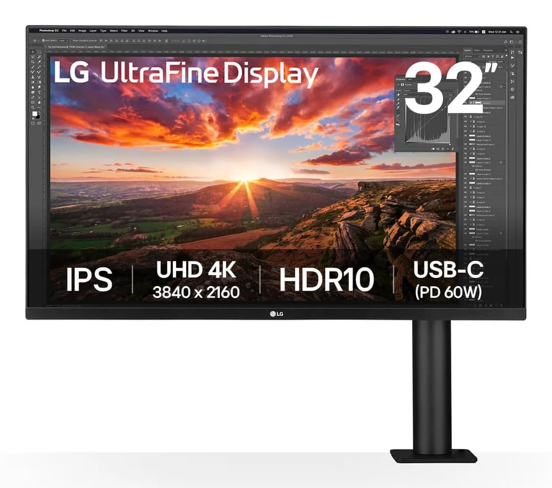 LG 32UN880K-B écran plat de PC 80 cm (31.5") 3840 x 2160 pixels 4K Ultra HD LCD Noir
