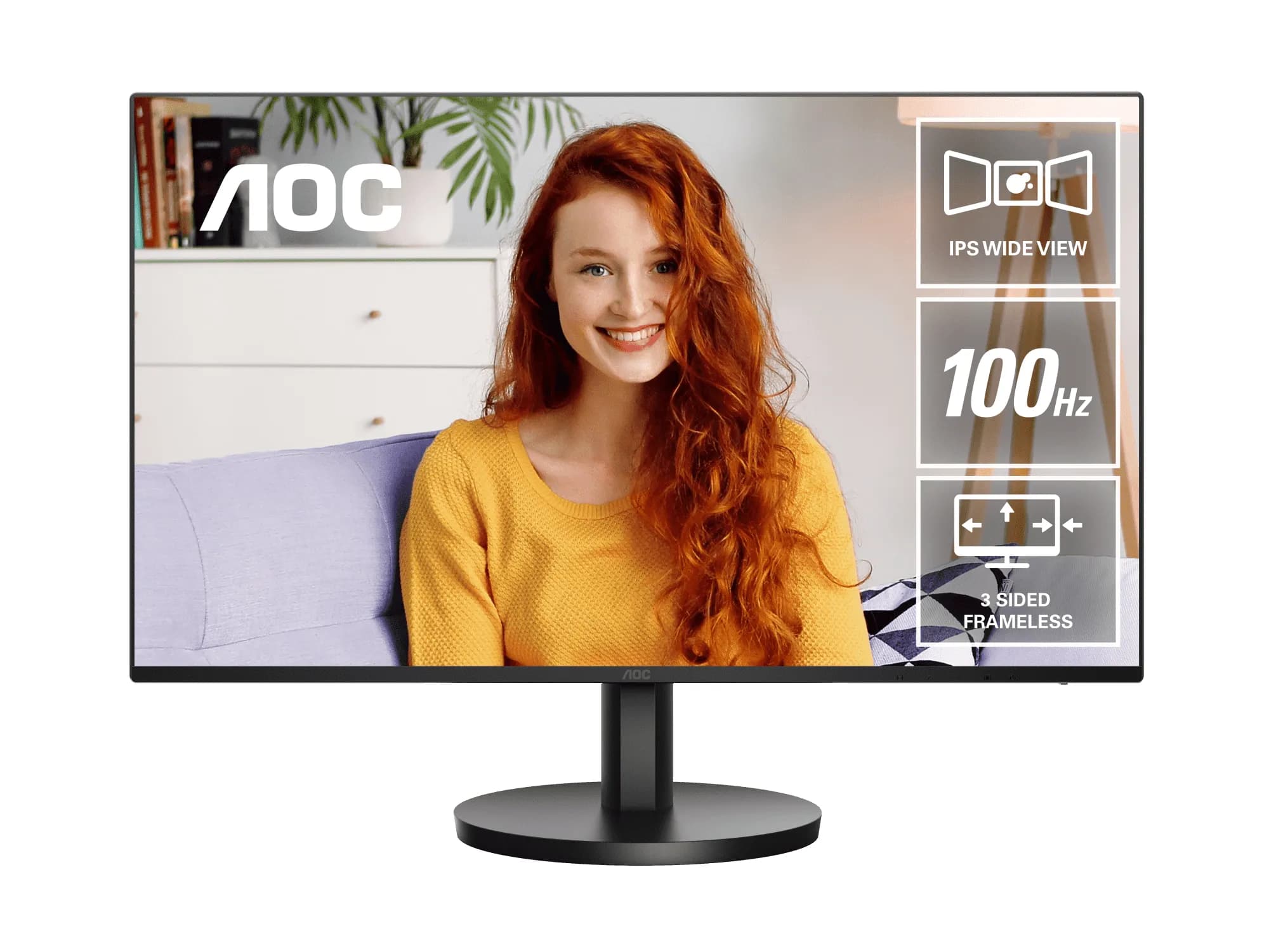 AOC B3 24B3HA2/75 écran plat de PC 60,5 cm (23.8") 1920 x 1080 pixels Noir