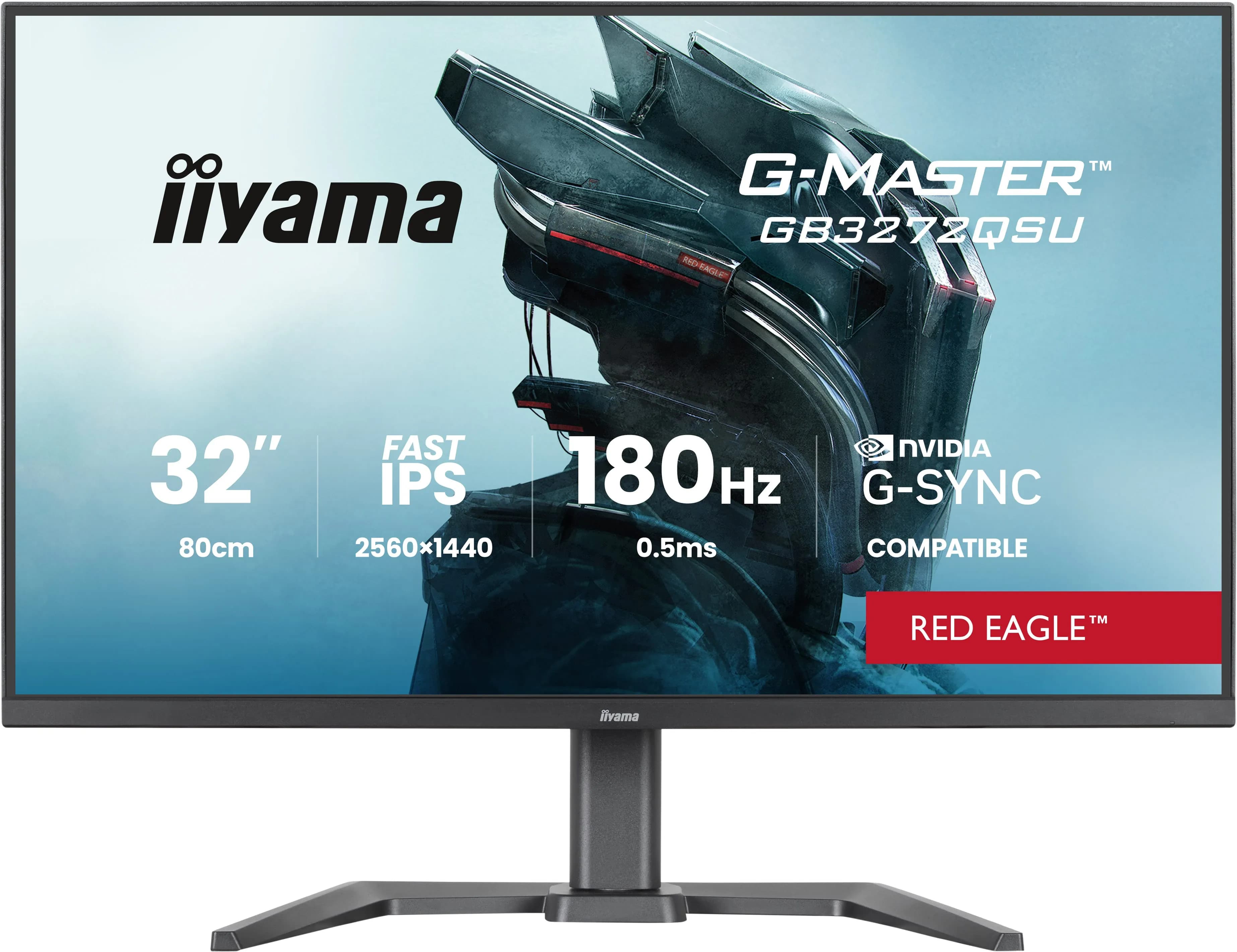iiyama G-MASTER GB3272QSU-B1 écran plat de PC 80 cm (31.5") 2560 x 1440 pixels Quad HD LED Noir