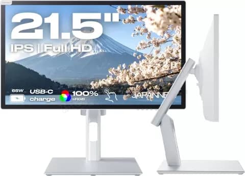 JAPANNEXT JN-IPS2152FHDR-C65W-FLD-T Écran PC tactile 21,5 pouces IPS Full HD blanc