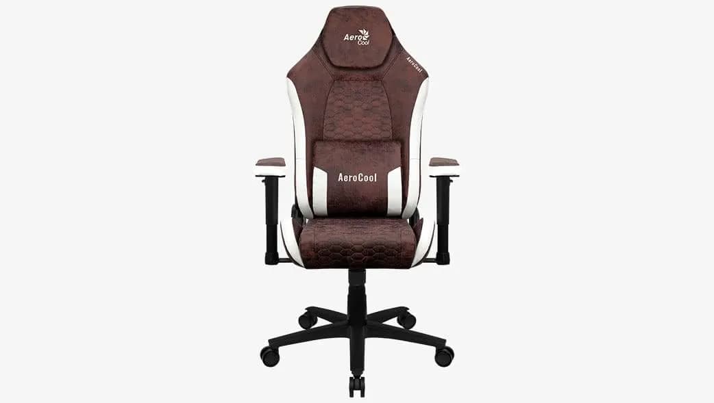 Aerocool Fauteuil Crown AeroSuede (Marron/Blanc) - ACGC-2039101.R1