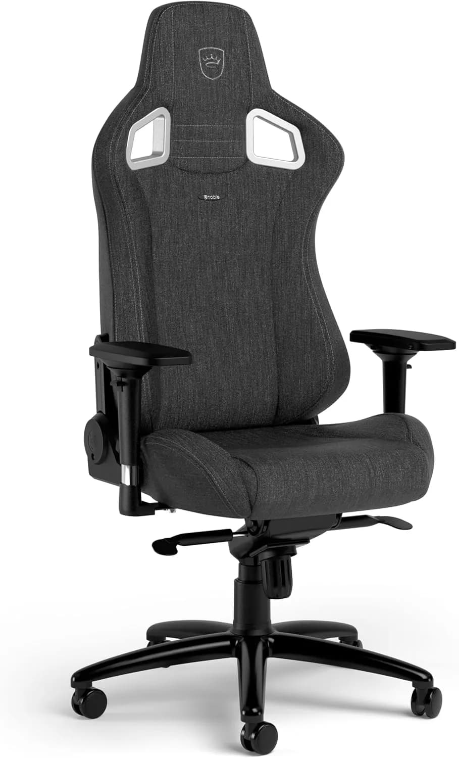 noblechairs Epic TX Chaise de Gamer - Fauteuil de Bureau Confortable - Siege Bureau Gamer - Tissu Textile Respirant - Conçu pour Les Utilisateurs Pesant Jusqu'à 120 kg - Anthracite