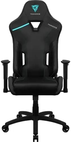 ThunderX3 TC3 Max Fauteuil de Gaming, Faux Leather, Noir/Bleu, Unique