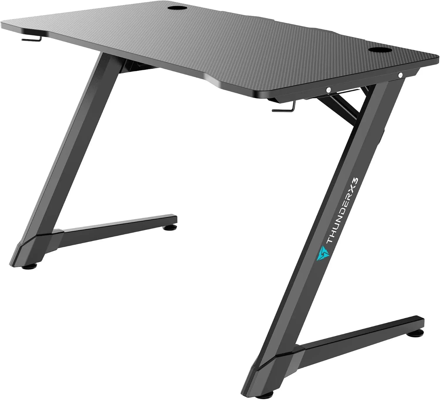 ThunderX3 ED3, table de jeu, surface 18 mm et imperméable, finition carbone, Noir, Taille unique