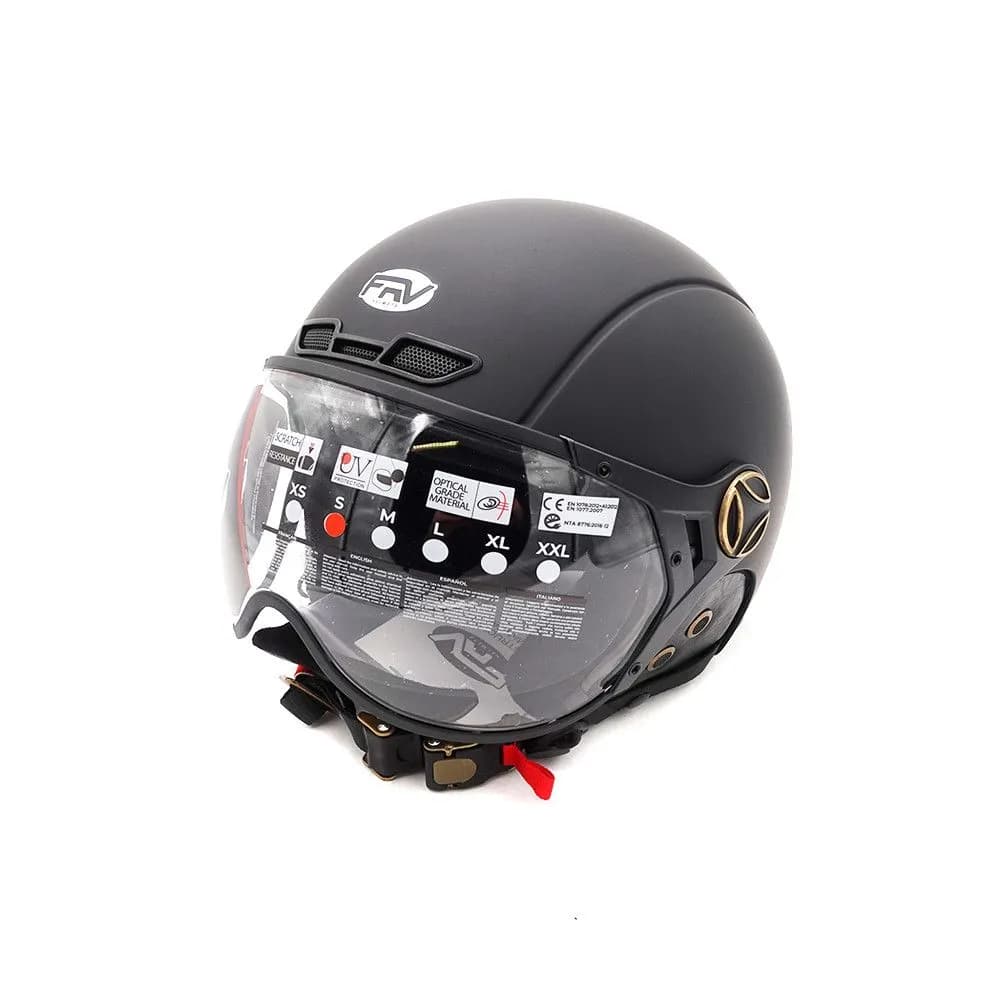 FRV Casque JET noir mat XL
