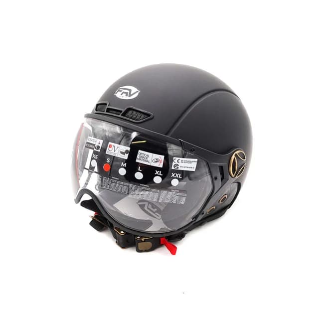FRV Casque JET noir mat XL