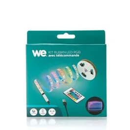 WE Kit ruban LED RGB 2 m avec télécommande